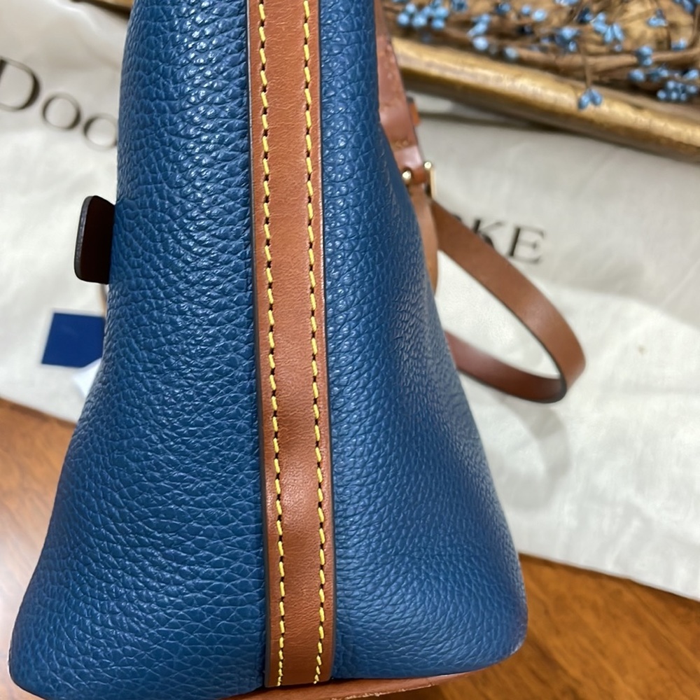 Dooney & Bourke Zip Satchel AWL Blue - Picture 10 of 11